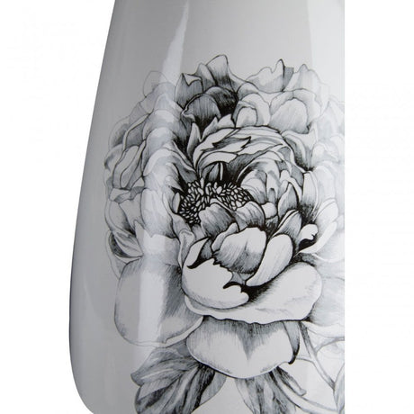 White And Black Bloom Vase