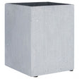 Grey Polyresin Small Square Vase