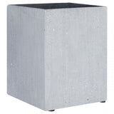 Grey Polyresin Small Square Vase