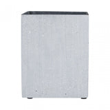 Grey Polyresin Small Square Vase