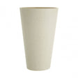 White Polyresin Small Tapered Vase