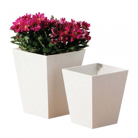White Polyresin Large Vase