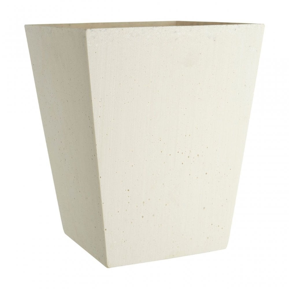White Polyresin Large Vase