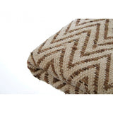 Bosie Beige Woven Chevron Throw