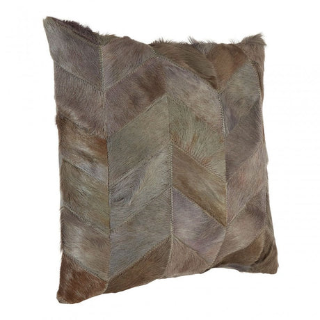 Safira Light Grey Patchwork Cushion Cover