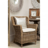 Fifty Five South Crush Leather Silver Cushion
