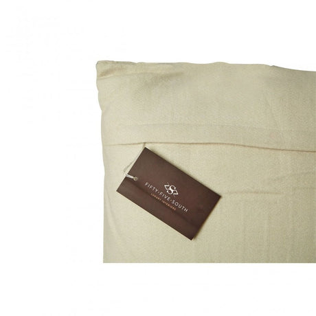 Fifty Five South Ivory/Silver Check Cushion