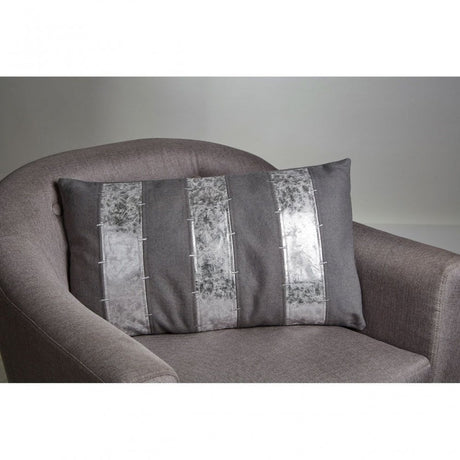 Kensington Townhouse Grey And Silver Cushion