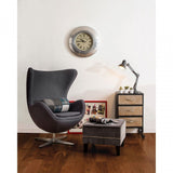 Heritage Patchwork Blue Bolster Cushion