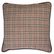 Heritage Large Beige Check Cushion