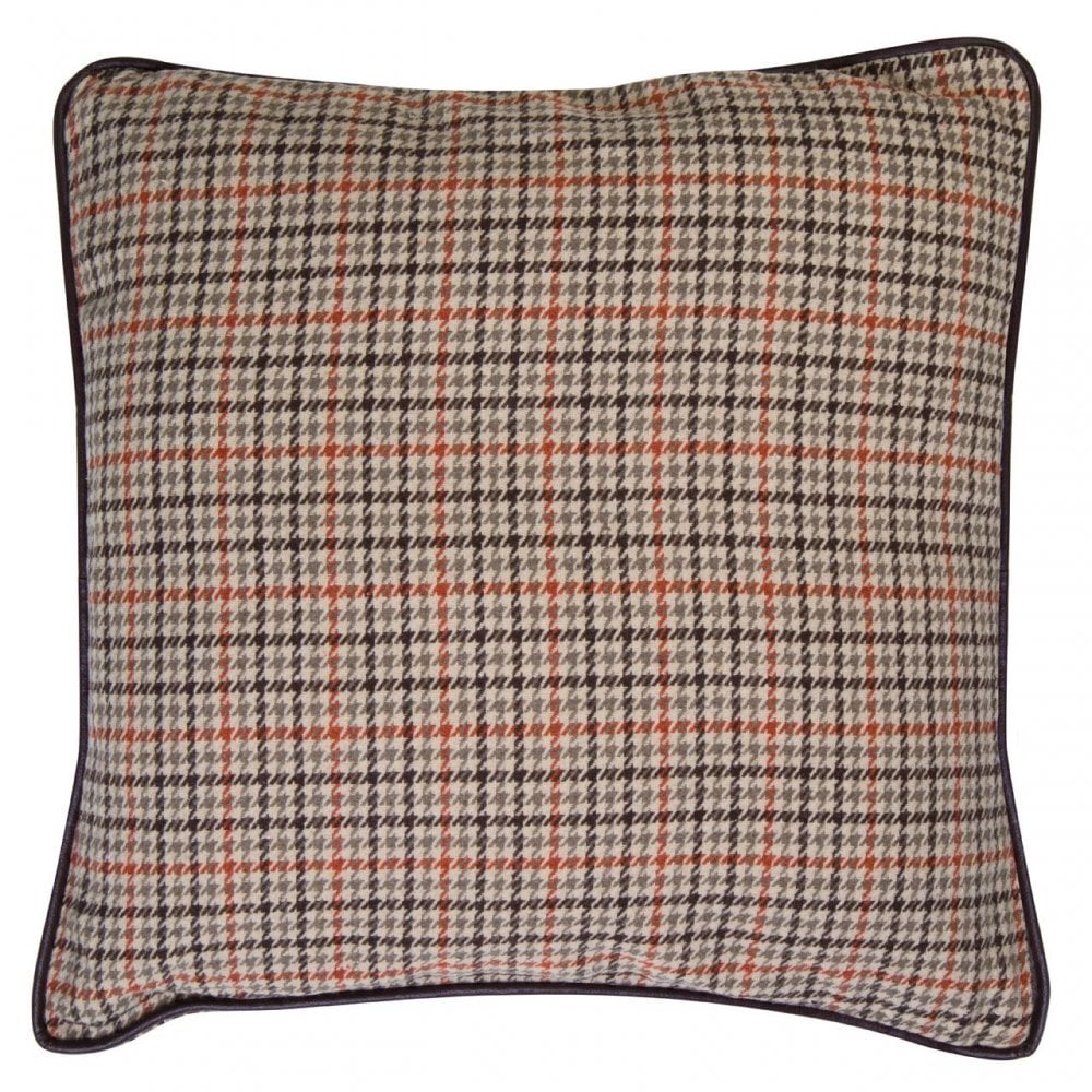 Heritage Large Beige Check Cushion