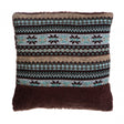 Heritage Fairisle Brown Cushion
