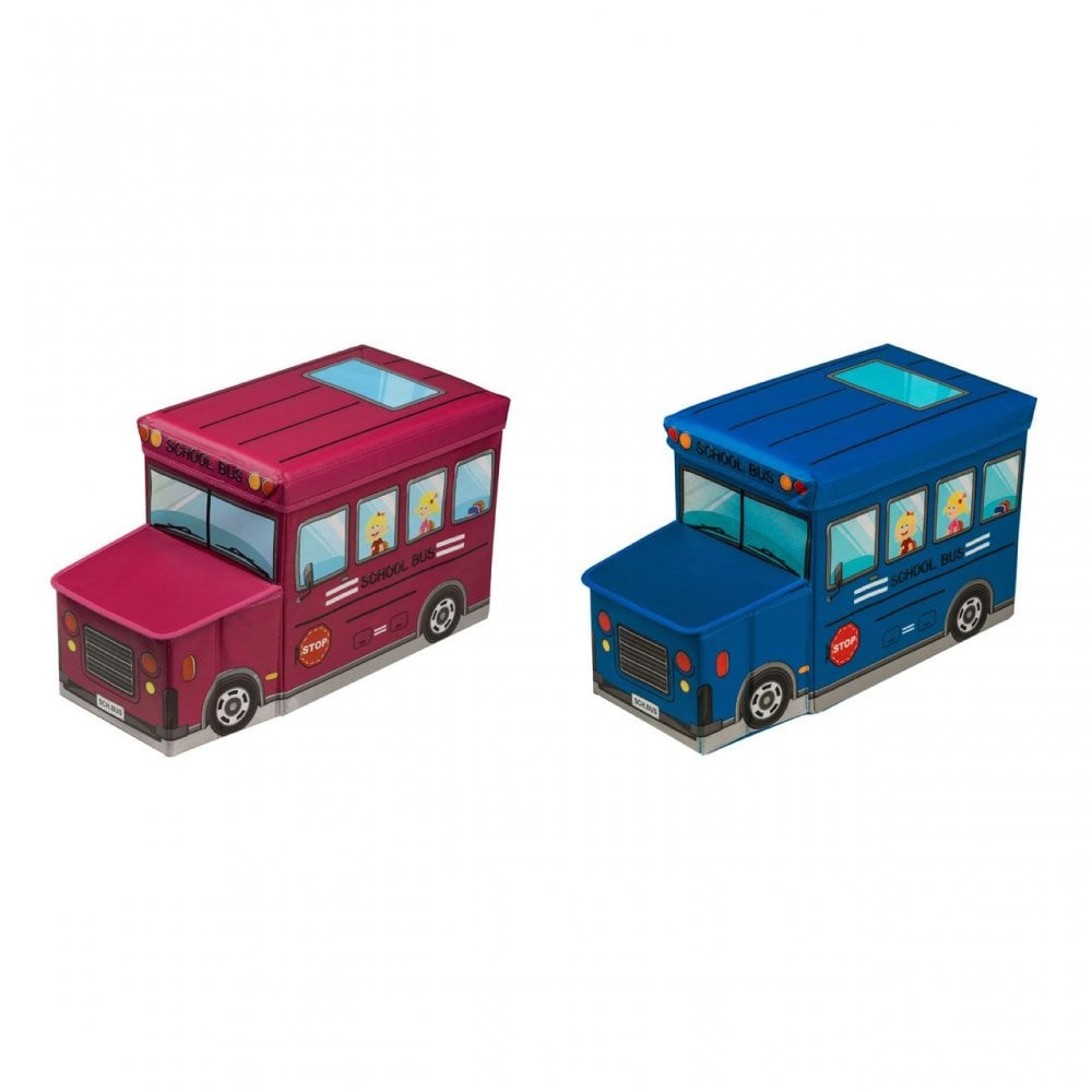 Children'S Hot Pink School Bus Box/Seat