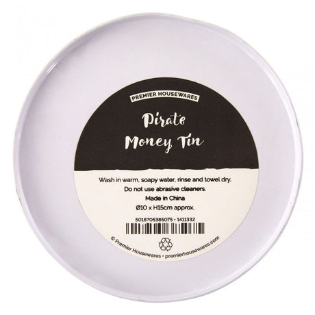 Pirate Round Money Tin