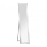 Chic Vintage White Floor Standing Mirror