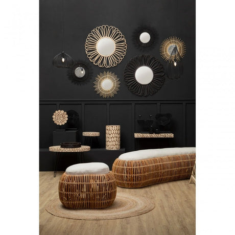 Batu Black Wall Mirror