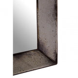 Riza Small Black Frame/ Bevelled Wall Mirror