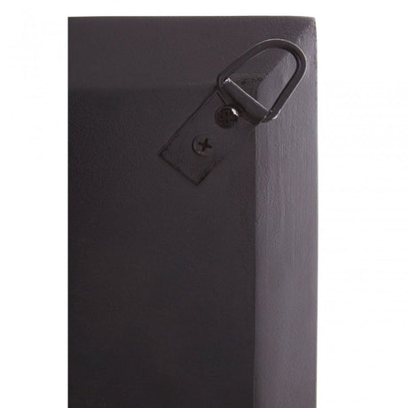 Riza Small Black Frame/ Bevelled Wall Mirror