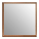 Small Square Gold Finish Wall Mirror