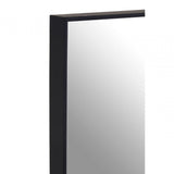 Matt Black Large Square Wall Mirror