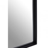 Matt Black Large Square Wall Mirror