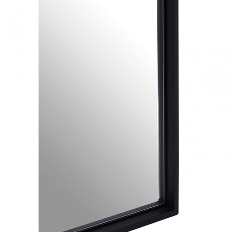 Matt Black Large Square Wall Mirror