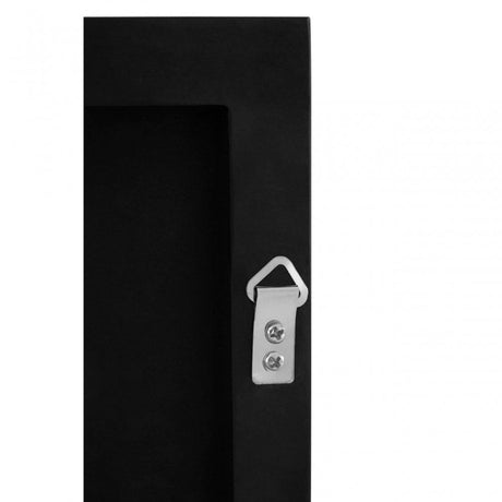 Matt Black Large Square Wall Mirror
