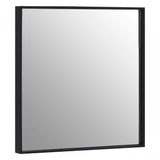 Matt Black Small Square Wall Mirror