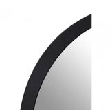 Athena Discus Large Black Wall Mirror