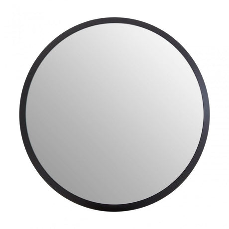 Athena Discus Medium Black Wall Mirror