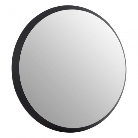 Athena Discus Medium Black Wall Mirror