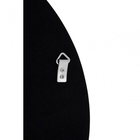 Athena Discus Medium Black Wall Mirror