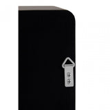 Medium Black Wall Mirror With Gold Edge