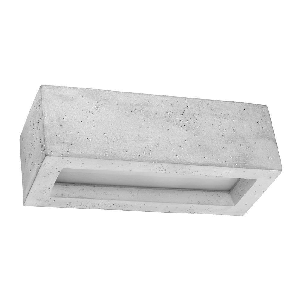 Concrete Elegance: Vega LED Dual-Illumination Wall Light in Grey