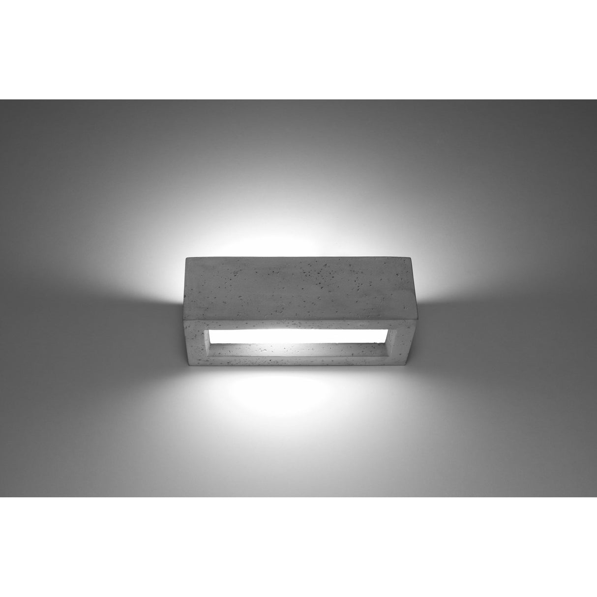 Concrete Elegance: Vega LED Dual-Illumination Wall Light in Grey