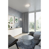 Feniks Modern White Ceiling Light with Wooden Detail