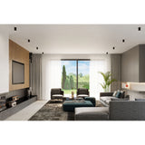 Black Steel Lagos Ceiling Light Fixture