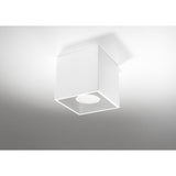White Quad Aluminium Ceiling Light Fixture