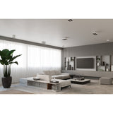 Contemporary White Steel Ceiling Light Fixture