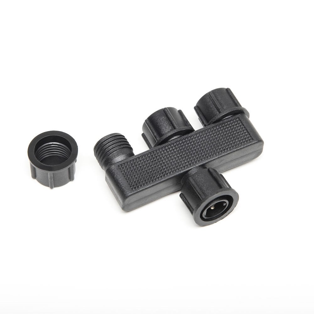 Versatile 3-Way 12V Power Splitter in Sleek Black Finish