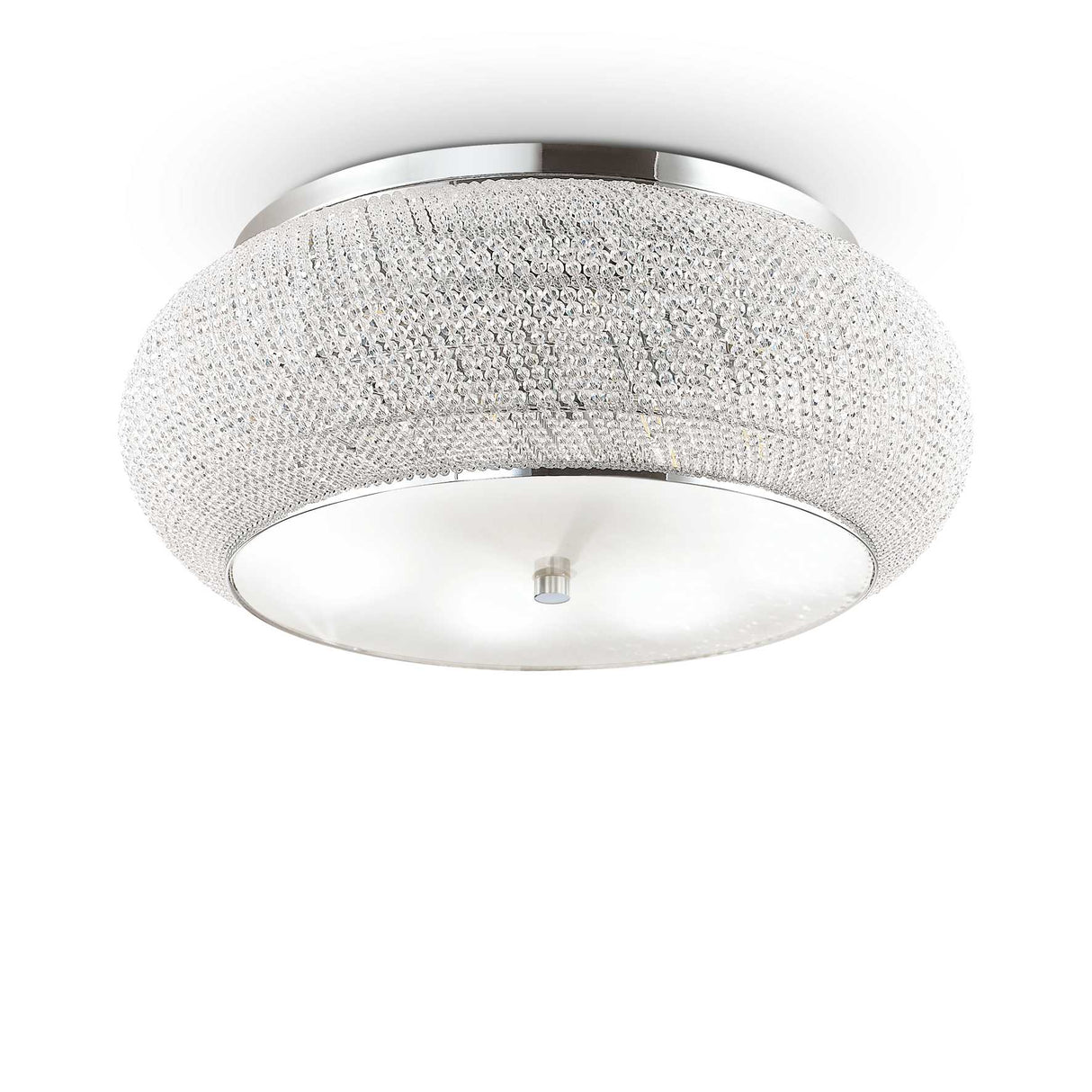 Chrome Cascade: Pasha' 14 Bulb Flush Light