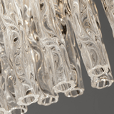 Silver Leaf Elegance: Dual Light Stainless Wall Sconce