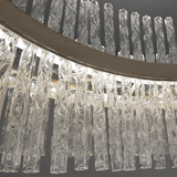 Silver Leaf Elegance: Chic 4-Light Polished Pendant