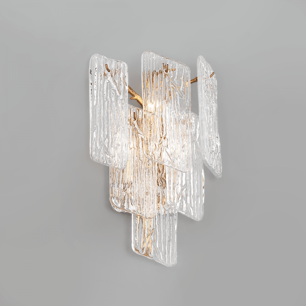 Piemonte Luxurious Gold Trio Light Wall Fixture