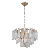 Piemonte Royal Gold 8-Light Handcrafted Iron Chandelier