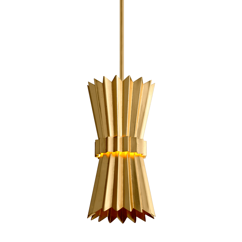 Elegant Gold Leaf Pendant Light - Moxy Collection