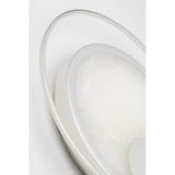 Elegant Brass Coil LED Wall Sconce with Spanish Alabaster Shade