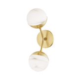 Elegant Saratoga Collection Dual Light Wall Fixture
