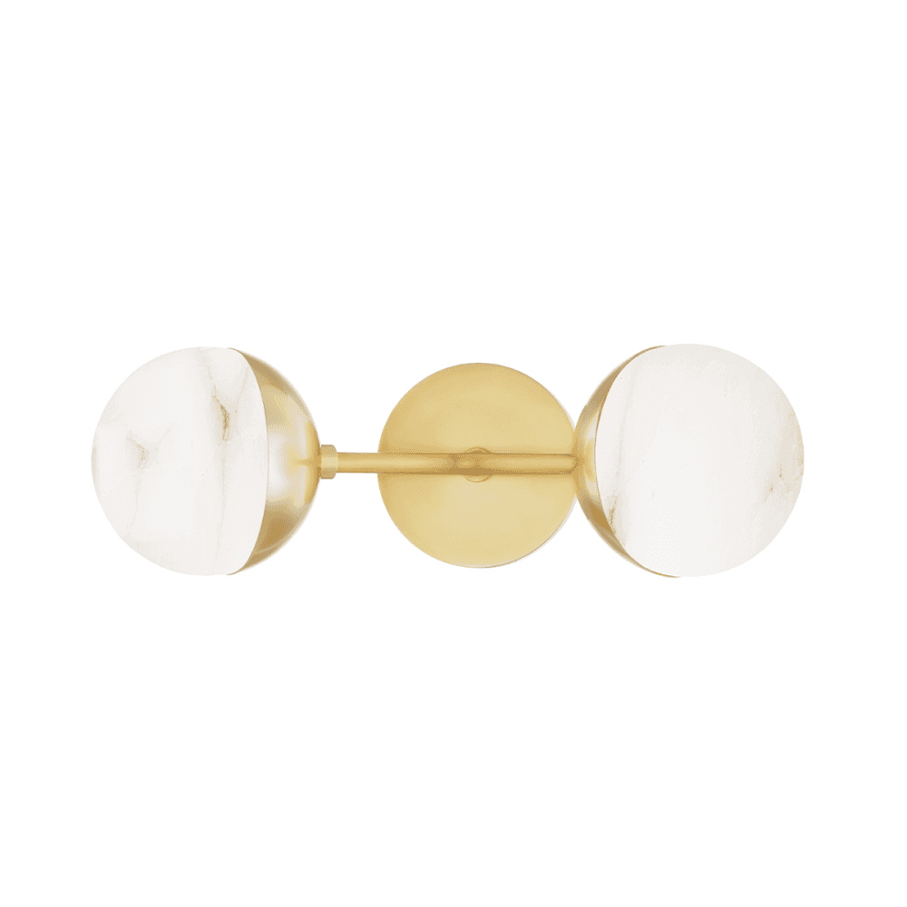 Elegant Saratoga Collection Dual Light Wall Fixture