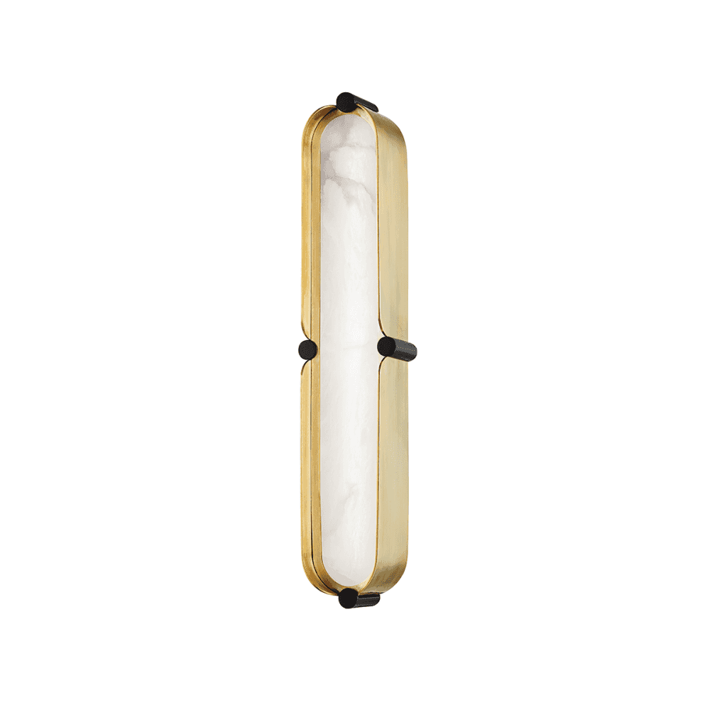 Tribeca AG-BK Small LED Wall Sconce with Alabaster Diffuser